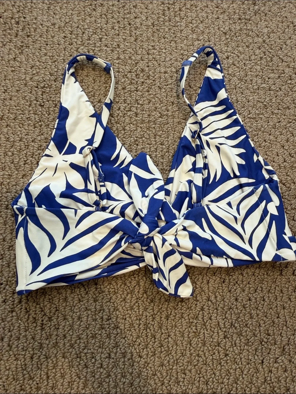 kate spade Blue and White Floral Bikini Set